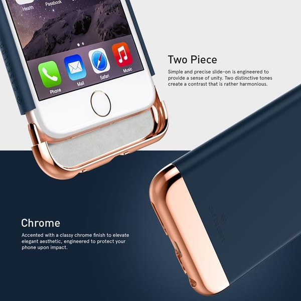Caseology Savoy Skal till Apple iPhone 6(S) Plus  (Blå - Rose Go