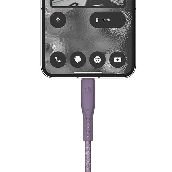 Energea USB-C–USB-C-kaapeli 240W 5A 1.5m pikalataus – violetti