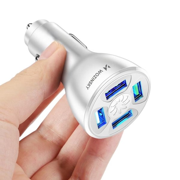 Wozinsky Billaddare 50W 4x USB-A QC - Vit Vit