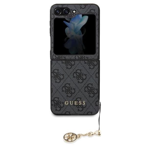 Guess Galaxy Z Flip 5 Mobilskal 4G Charms Collection - Grå Grå