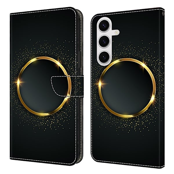 Samsung Galaxy S26 Plånboksfodral Konstläder - Guld Ring