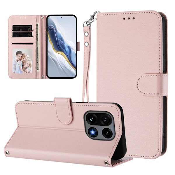 OnePlus 15 5G Plånboksfodral Konstläder Rosa