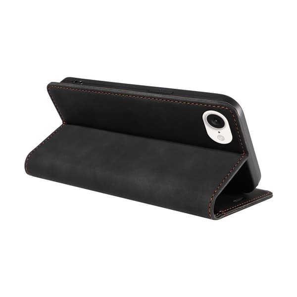 BETOPNICE 003 iPhone 16e Plånboksfodral Konstläder - Svart