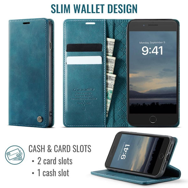 CASEME 033 Mobilskal för iPhone 7 Plus/8 Plus/6 Plus Grön