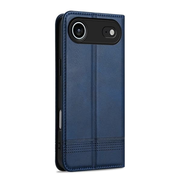 AZNS iPhone Air Plånboksfodral Konstläder - Blå