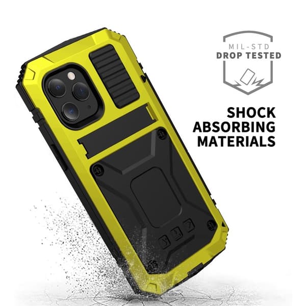 R-JUST Mobilskal till iPhone 12 Pro Max Shockproof Gult Fodral