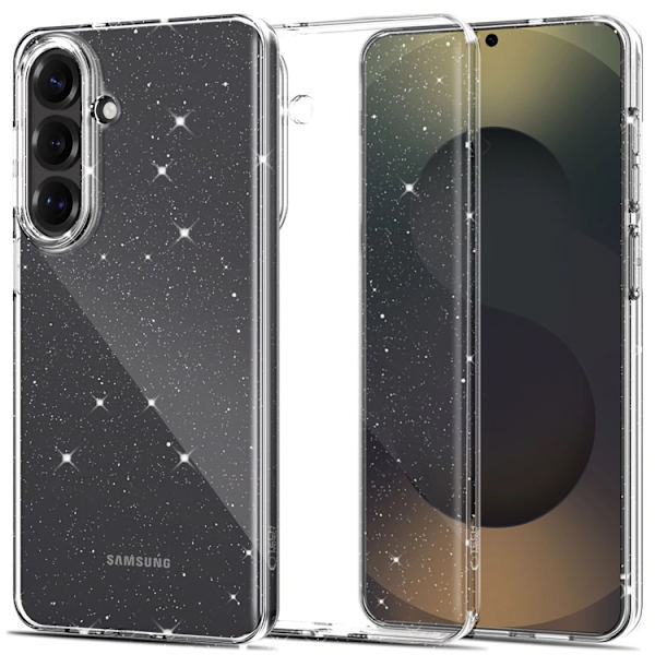 Tech-Protect Mobilskal För Galaxy S26 Flexair - Glitter Transparent