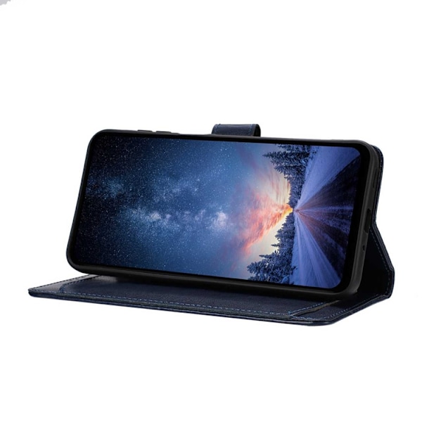 OnePlus 15 5G Plånboksfodral Folio Flip Konstläder Blå