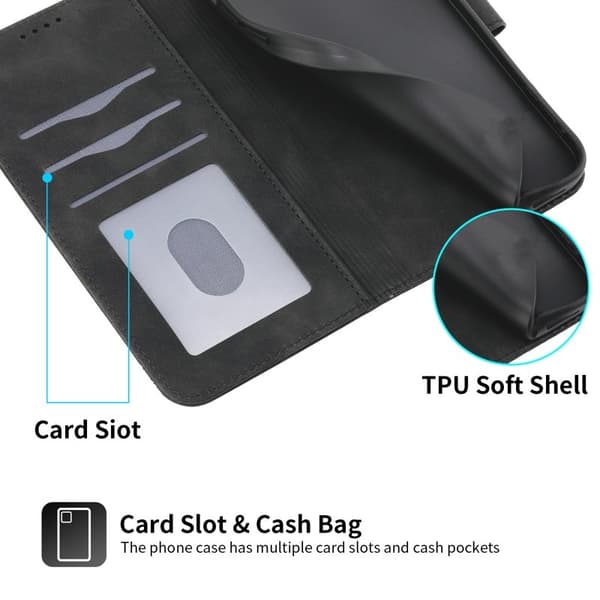 DIERFENG DF-03 för OnePlus 13R 5G Plånboksfodral Konstläder - Svart