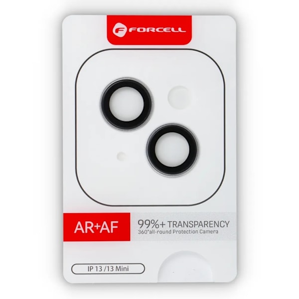 Forcell iPhone 13/13 Mini Härdat Glas Kameraskydd Premium Silver