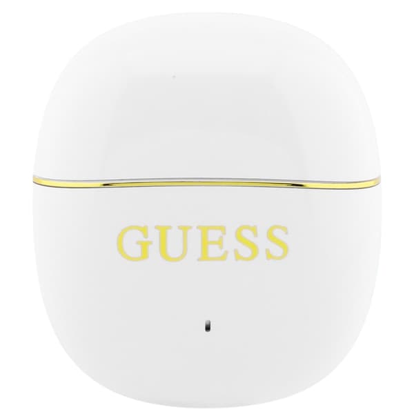 Guess TWS In-Ear Hörlurar Glossy Gold Line Classic - Vit