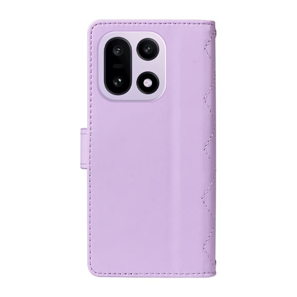 OnePlus 15 5G Plånboksfodral Rhombus Konstläder Lila