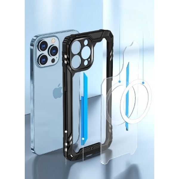 Tough Armor Magsafe Skal iPhone 13 Pro - Silver