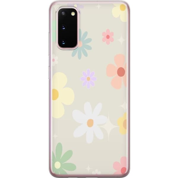 Mobilskal till Samsung Galaxy S20 med fejdande blommor