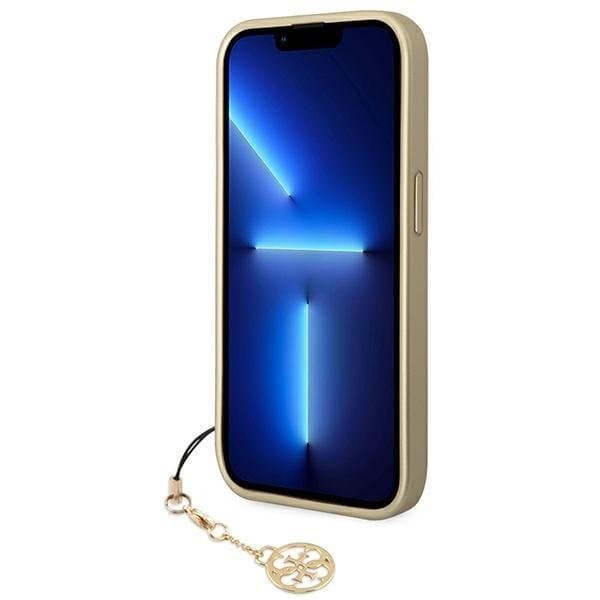 GUESS iPhone 14 Pro Skal Charms Collection - Brun Brun