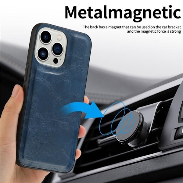 iPhone 15 Plånboksfodral 2-in-1 Detachable - Blå