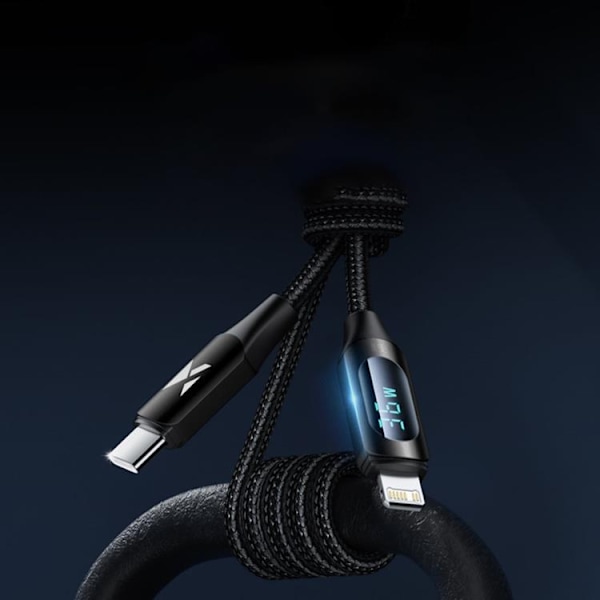 Wozinsky USB-C till Lightning kabel 2m - Svart
