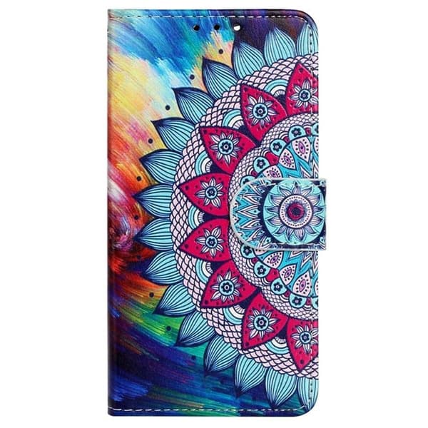 iPhone 14 Plus Plånboksfodral Folio Flip - Mandala Flower Flerfärgad