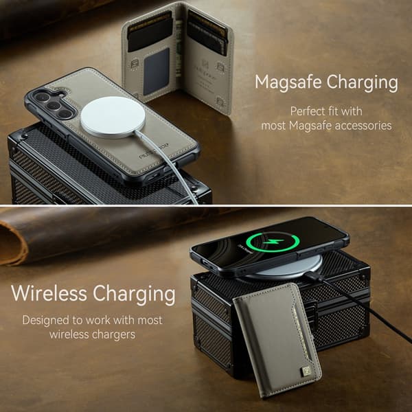AUTSPACE Mobilskal till Galaxy S24 / S25 Magsafe Detachable - Grå Grå