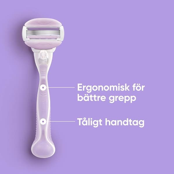Gillette Rakhyvel Comfortglide Breeze + 2st rakblad Lila