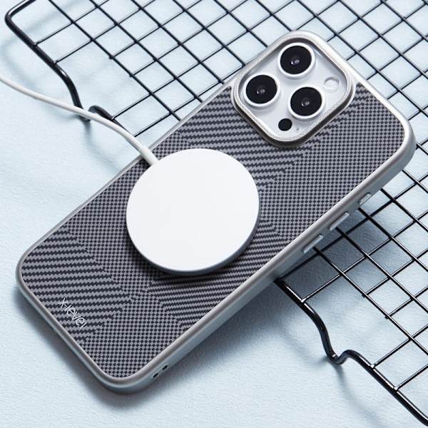 X-LEVEL Mobilskal till iPhone 16 Pro Magnetiskt Hård PC Grå