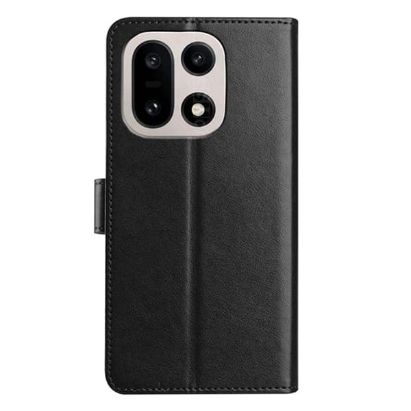 OnePlus 15 5G Plånboksfodral Folio Flip Konstläder Svart