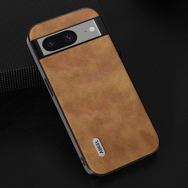 ABEEL Mobilskal till Google Pixel 8 Retro Litchi Textur Brun
