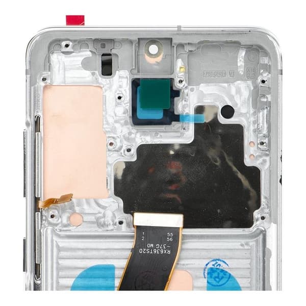 SAMSUNG S20 4G Skärm med LCD-display SOFT OLED - Vit Vit