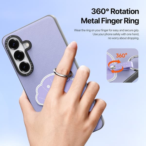 DUX DUCIS Mobilskal till Galaxy S26 Plus Ringhållare/Handledsrem Luvy Series Lila
