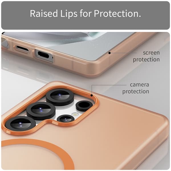 Mobilskal till Galaxy S25 Ultra MagSafe Slim Matte - Orange Orange