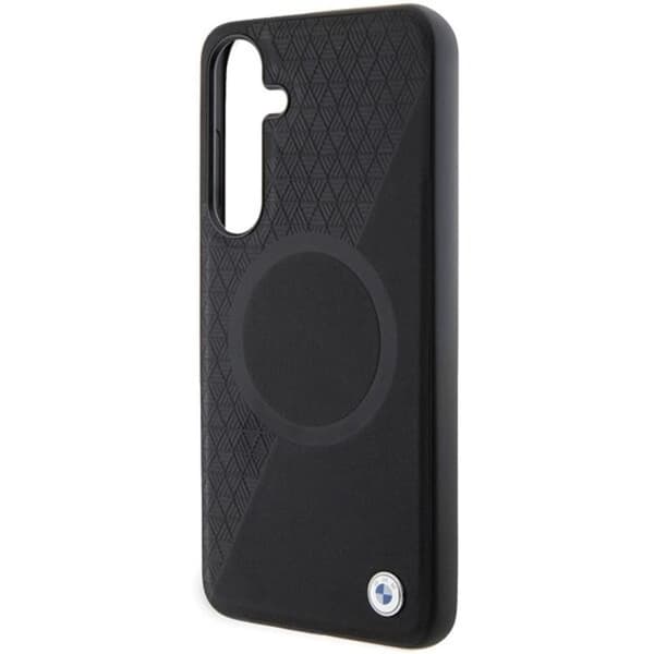 BMW Galaxy S24 Mobiilikuori Magsafe Half Textured & Circle Black