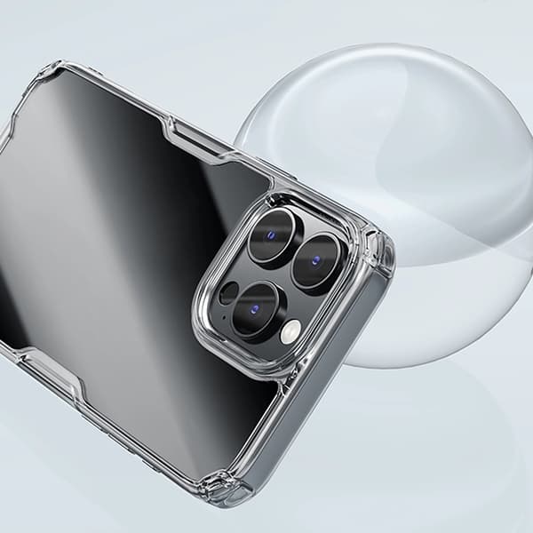 Nillkin Mobilskal till iPhone 16 Pro Nature Pro - Transparent/Vit Transparent
