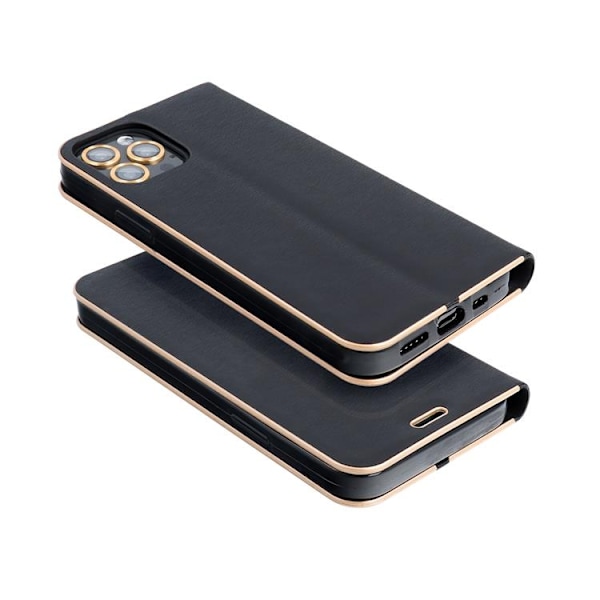 Galaxy A05s Pung Etui Luna Guld - Sort Black