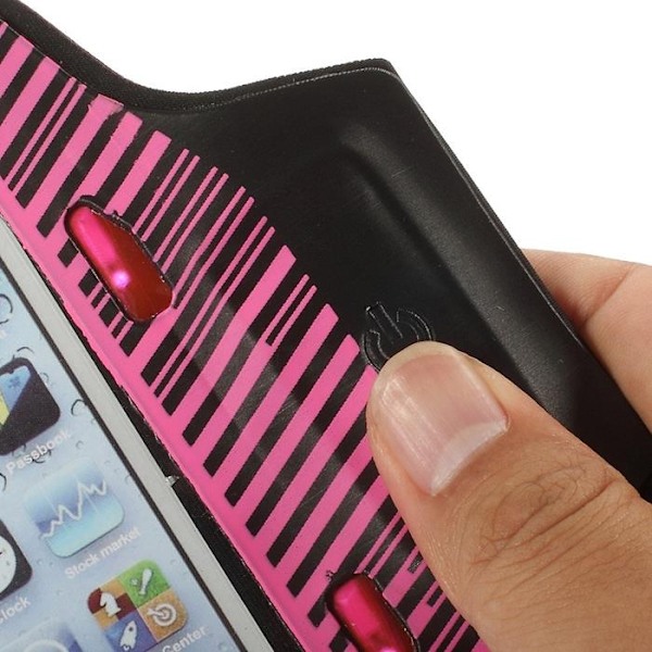 Armband med blinkande lampor till Apple iPhone 5S/5/5C - Magenta