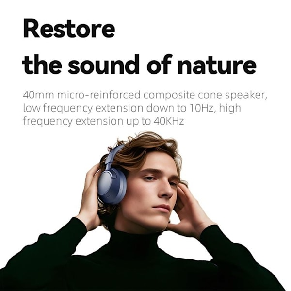 Over-Ear Trådlösa Hörlurar Bluetooth PC Gaming GT6 - Blå Blå