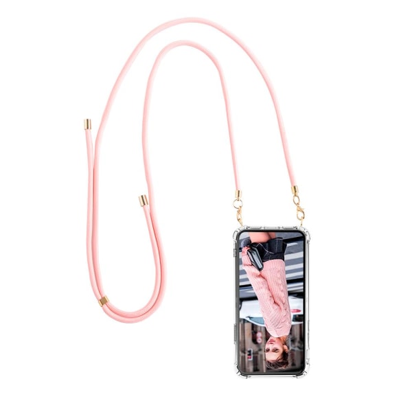 Boom Galaxy A71 mobil halskæde etui - Rope Pink Rope Pink