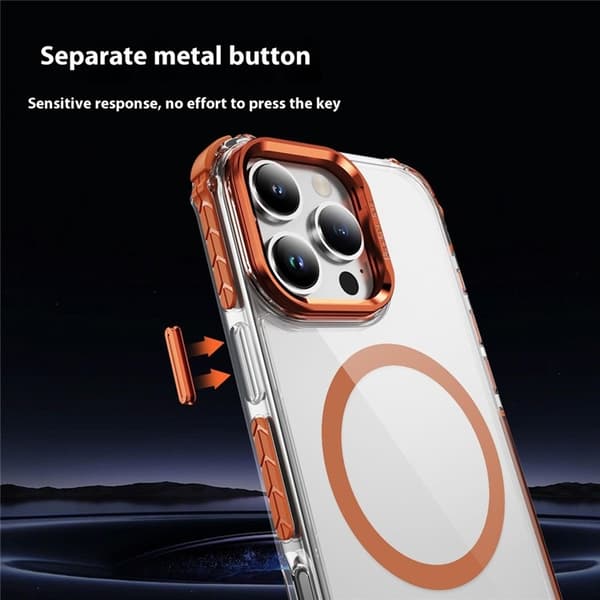 Mobilskal till iPhone 16 Pro Max MagSafe Kickstand - Orange Orange