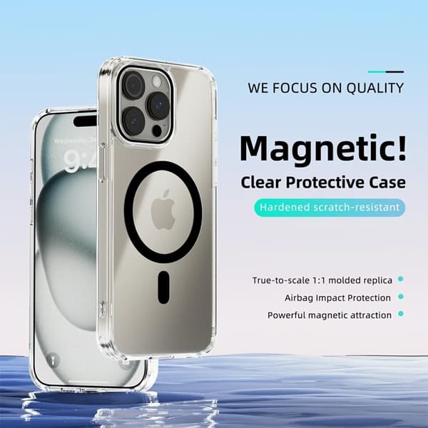 ABEEL Mobilskal till iPhone 13 Pro MagSafe Anti Scratch Svart