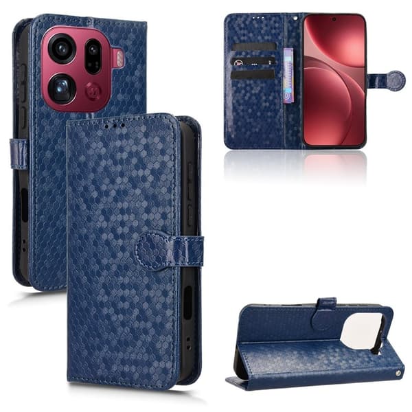 Oppo Find X9 Pro 5G Kortfack Plånboksfodral Konstläder - Blå