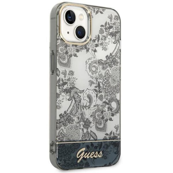 GUESS iPhone 14 Plus Skal Porcelain Collection - Grå