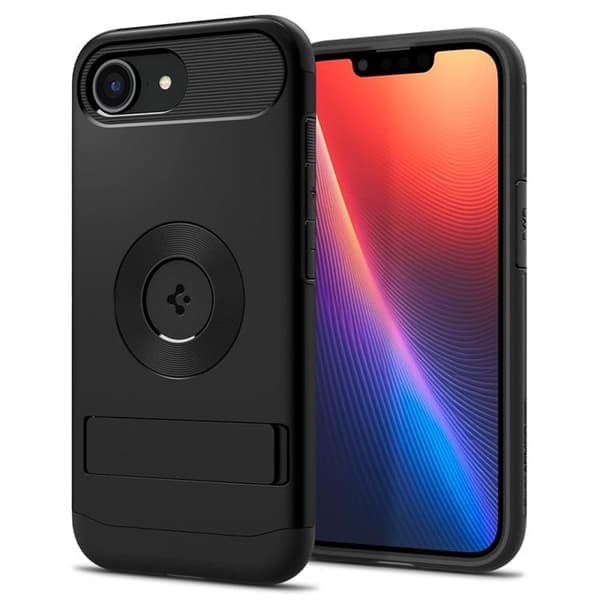 Spigen telefontaske til iPhone 16e Magsafe Slim Armor - Sort Svart