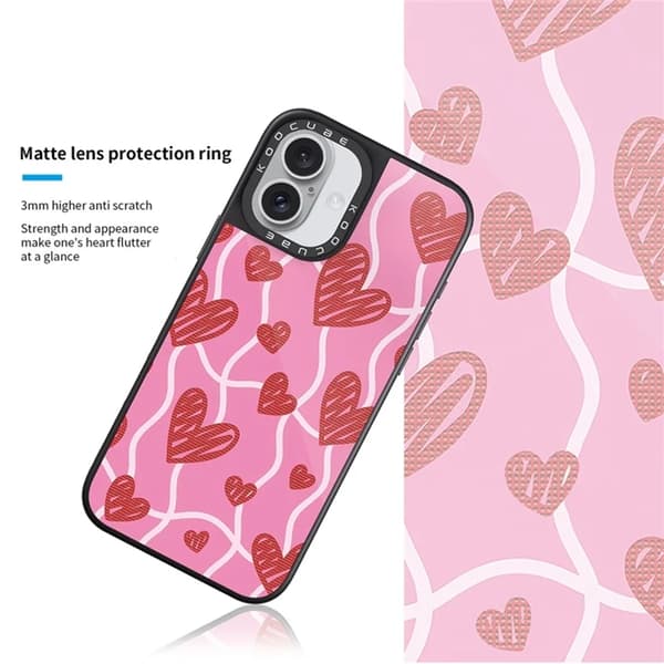Mobilskal till iPhone 16 Plus MagSafe Aluminium Silikon Rosa