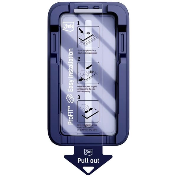 3mk Härdat Glas Skärmskydd iPhone 16 Pro med Applicator - Svart