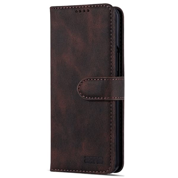 AZNS Samsung Galaxy Z Fold6 Plånboksfodral Konstläder - Brun