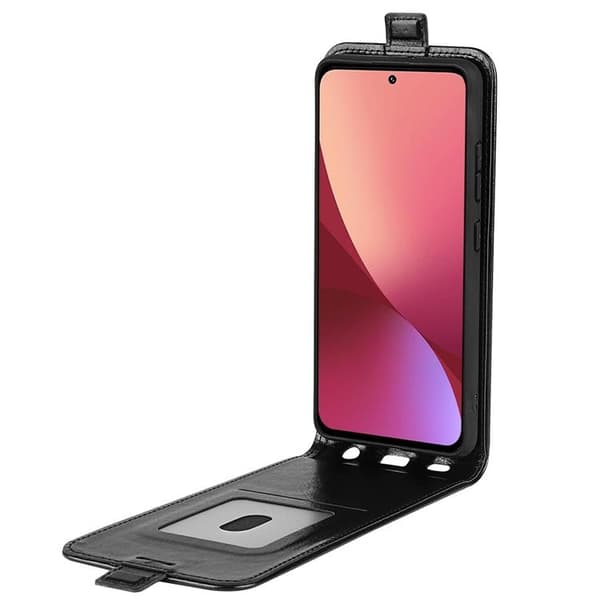 V-Flip Plånboksfodral Xiaomi 12 Pro - Svart Svart