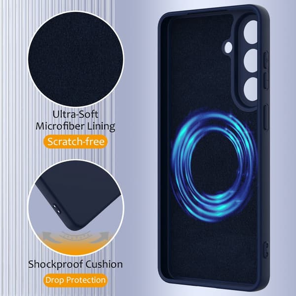 Mobilskal för Samsung Galaxy S26 Plus Magnetiskt Silikon - Mörkblå