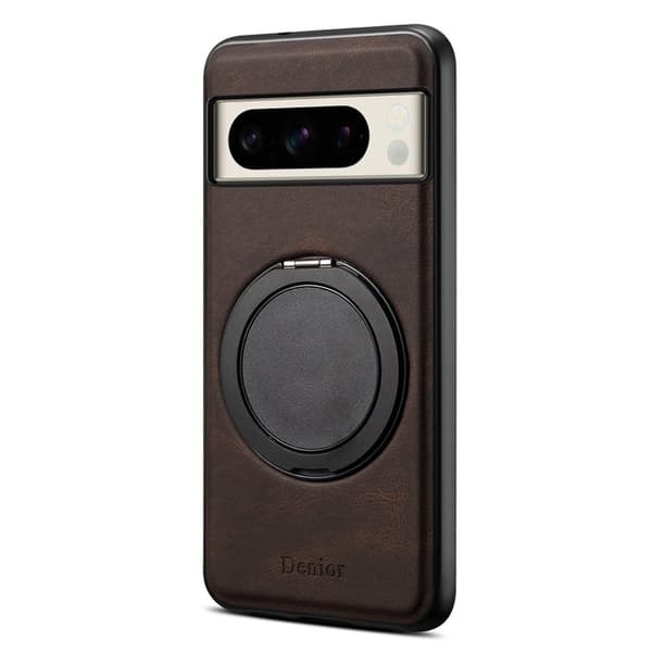 DENIOR Google Pixel 8 Pro Magnetiskt Fodral Konstläder - Brun