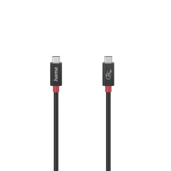 Hama-kaapeli USB-C-USB-C Gen 3 1m- musta