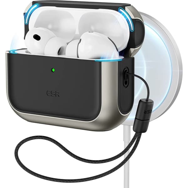 ESR Airpods Pro 3 Cover Magsafe Orbit Halolock - Titanium Silver