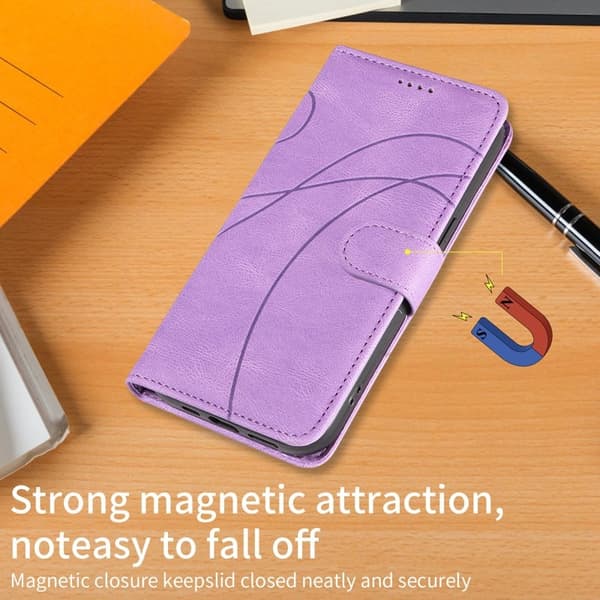 Samsung Galaxy S26 / S26 Pro Plånboksfodral Ställ Konstläder - Lila